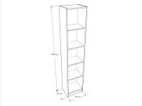 Basic könyvespolc 40-es méretrajz